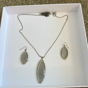 Necklace and earrings set